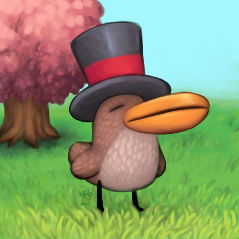 2026/08 Everything is Crab fanart of a Hatbirb